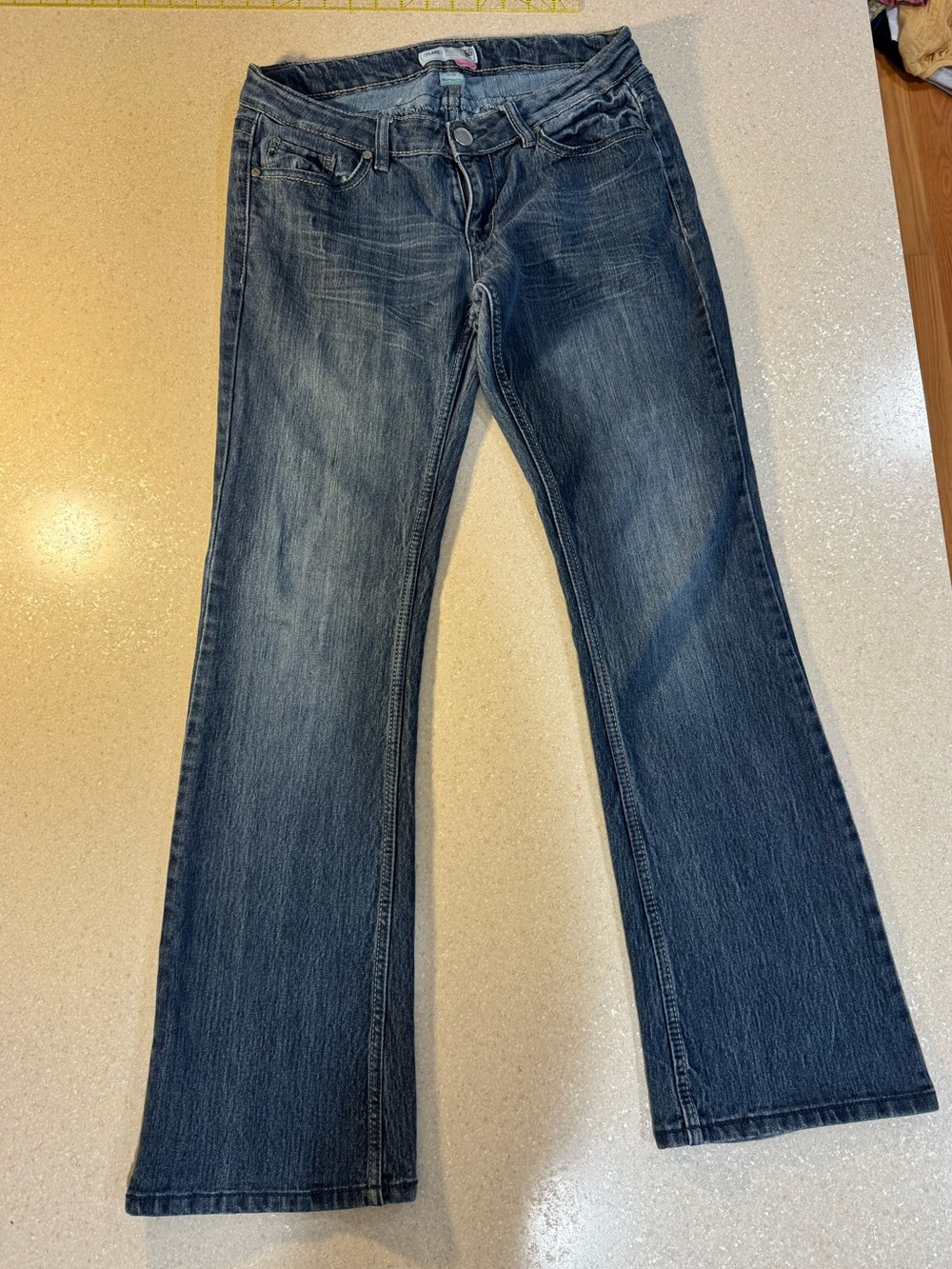 Route 66 Curvy Fit Flare Mid-Wash Blue Bootcut Jeans